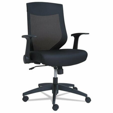 FINE-LINE AL  EB-K Series Synchro Mid-Back Mesh Chair - Black FI3750337